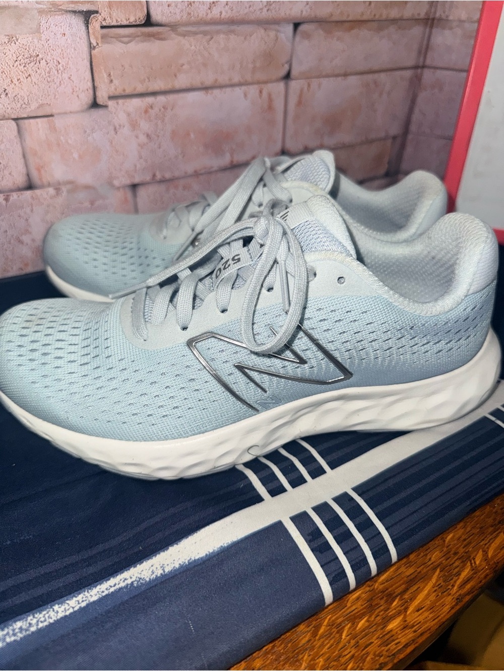 New Balance Women's Pale Blue Athletic Sneakers